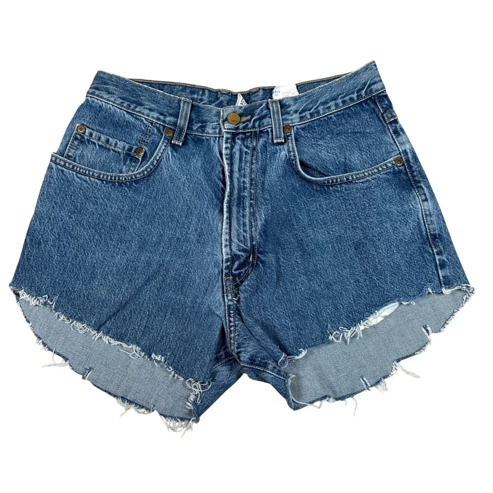 Lucky Brand Vintage Denim Cutoff‎ Shorts Size 30 Distressed High rise